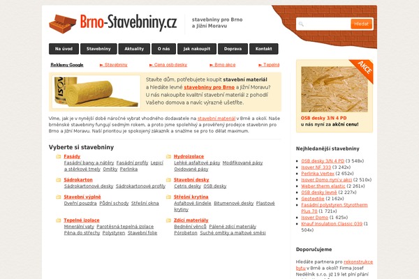 brno-stavebniny.cz site used Twentyten2