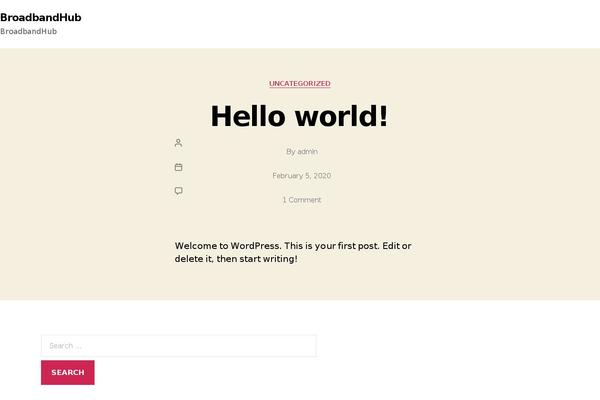 Twenty Twenty theme site design template sample