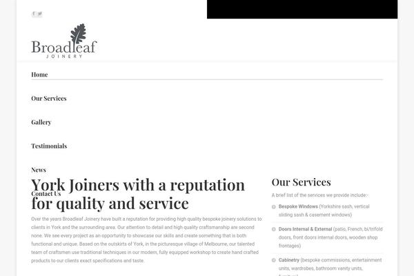 WordPress website example screenshot