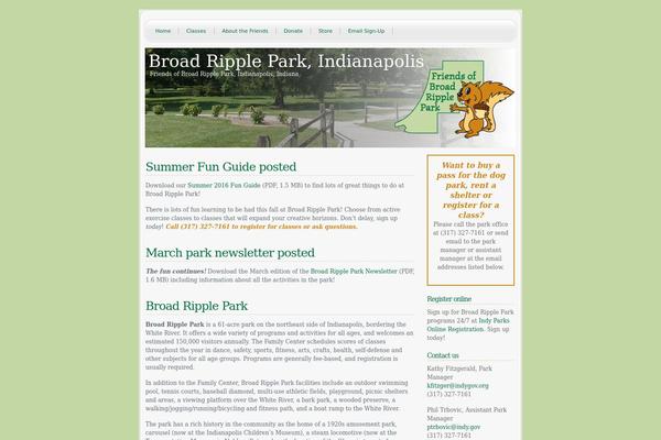 WordPress website example screenshot