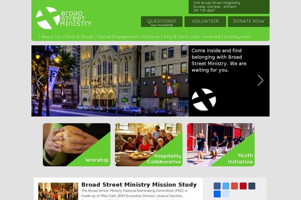 broadstreetministry.org site used Bsm