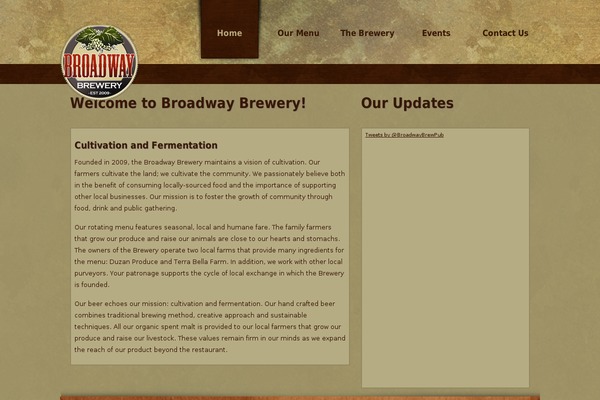 broadwaybrewery.com site used Broadwaybrewery