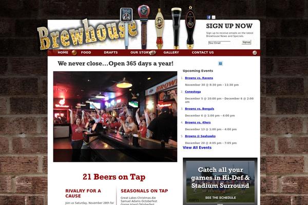 BrewHouse theme site design template sample