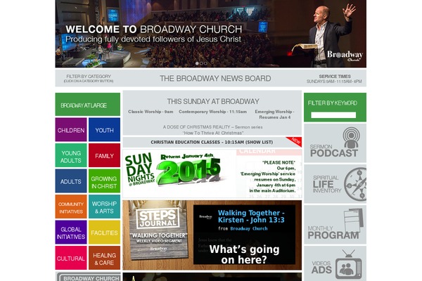 Broadway theme site design template sample