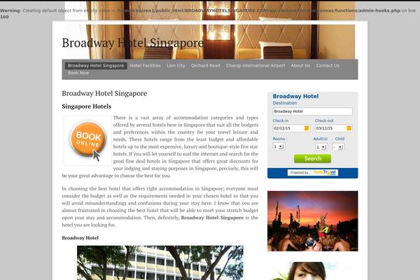Canvas theme site design template sample