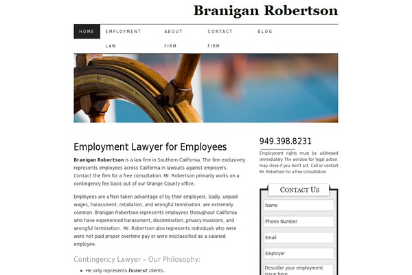 WordPress website example screenshot