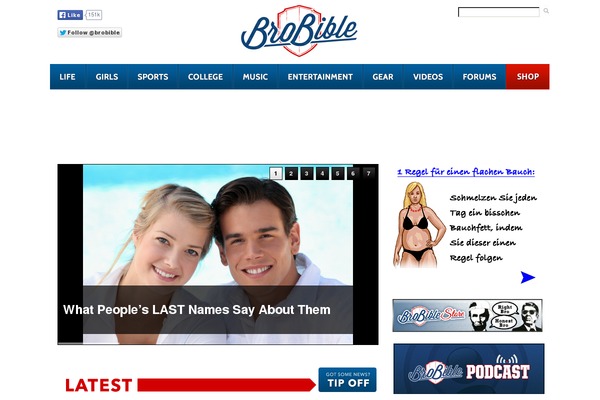 brobible.com site used Brobible