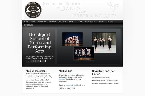 brockportschoolofdance.com site used WhiteHouse Pro