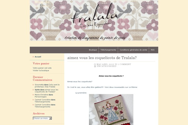 broderie-tralala.com site used Craftycart