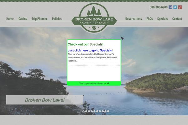 brokenbowlakecabinrentals.com site used Broken-bow-lake-cabins
