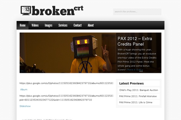 brokencrt.com site used Gp3