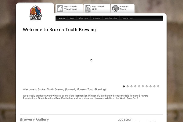 brokentoothbrewing.com site used Ultra-print