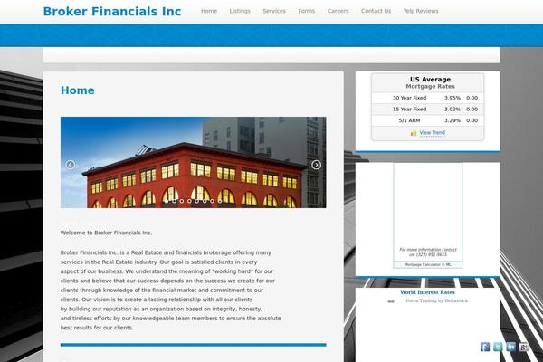 brokerfinancials.com site used WP StrapHero