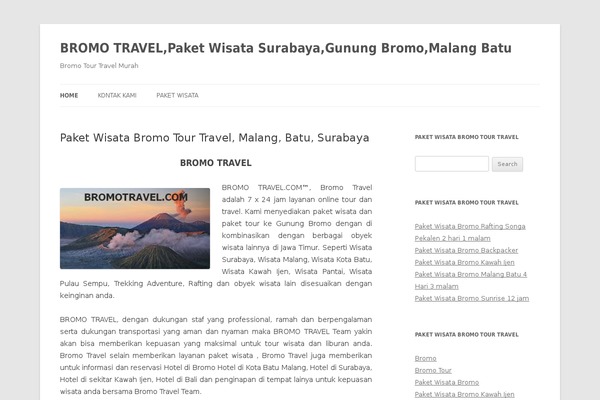 WordPress website example screenshot