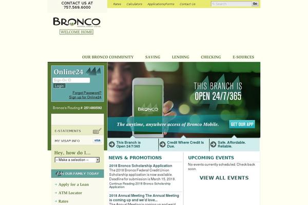 broncofcu.com site used Bronco