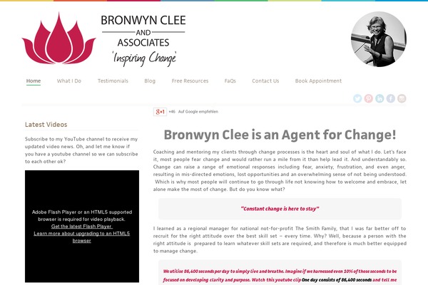 bronwynclee.com site used Bronwynclee