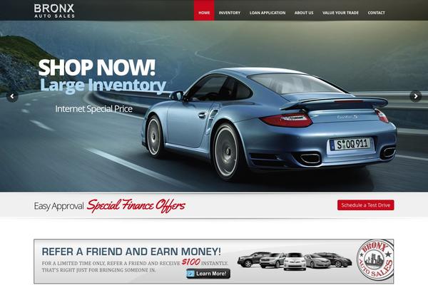 bronxautosales.com site used Automotive Car Dealership Business WordPress Theme