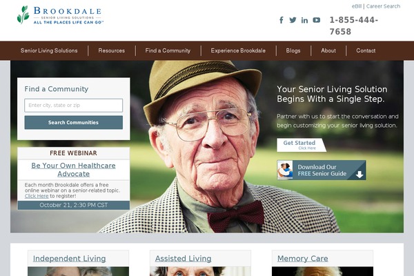 brookdaleliving.com site used Brookdale