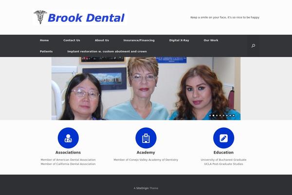 brookdental.com site used Vantage