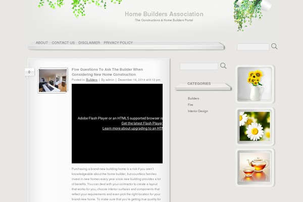 warm-home theme site design template sample
