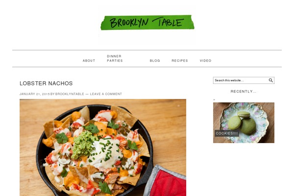 Foodie theme site design template sample