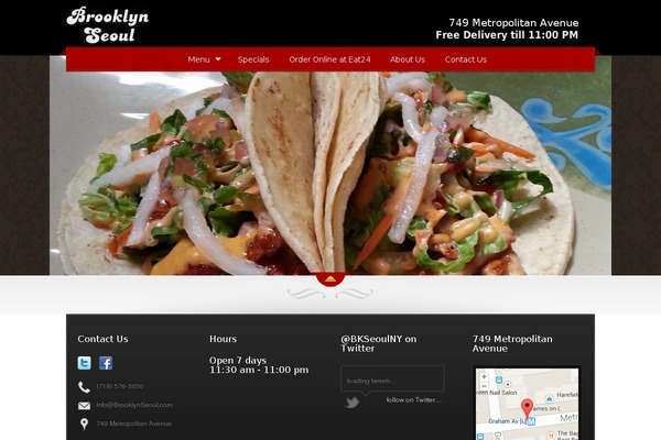 The Restaurant theme site design template sample