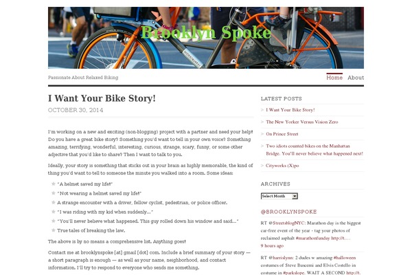 WordPress website example screenshot