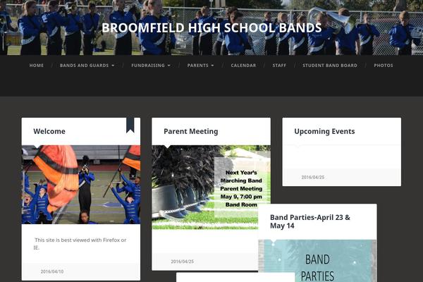 broomfieldbands.org site used Baskerville