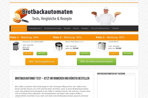 brotbackautomat-test.eu site used Brotbackautomaten