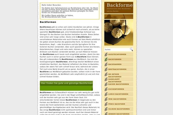 brotbackformen.info site used Recipes-blog