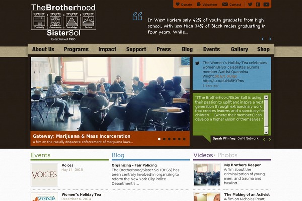 brotherhood-sistersol.org site used Divi