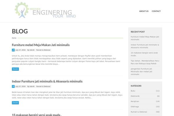 WordPress website example screenshot