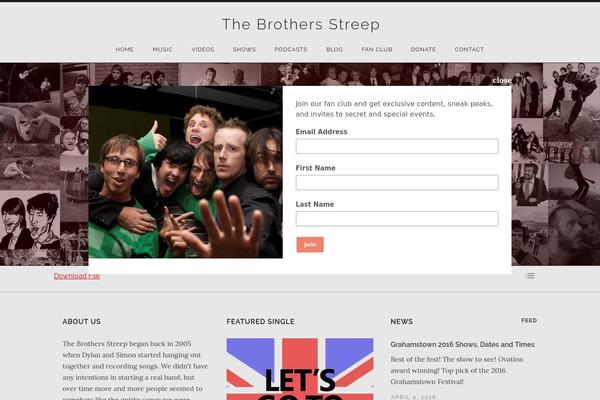 brothersstreep.com site used Promenade