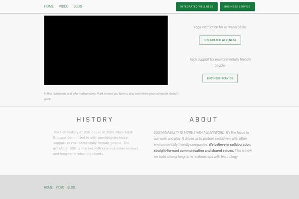 Tesseract theme site design template sample