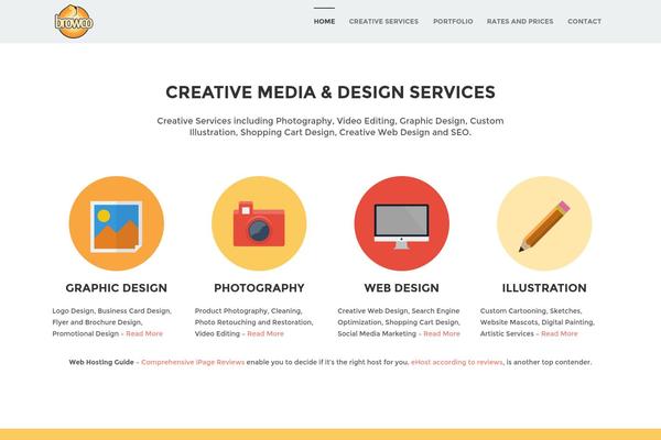 WordPress website example screenshot