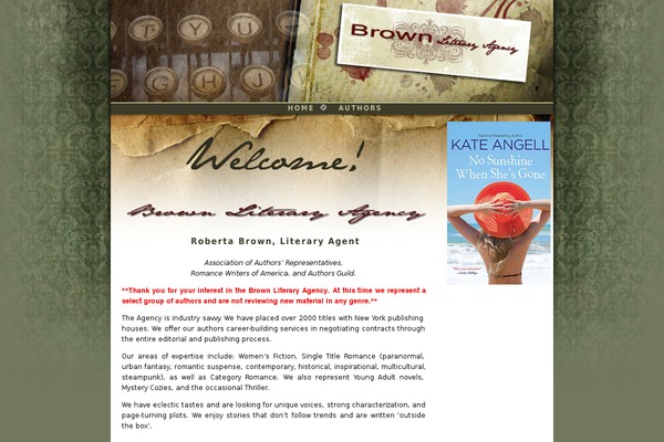 brownliteraryagency.com site used Bla