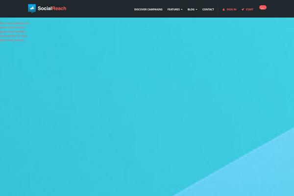 socialreach WordPress theme, websites list used socialreach theme socialreach theme websites examples