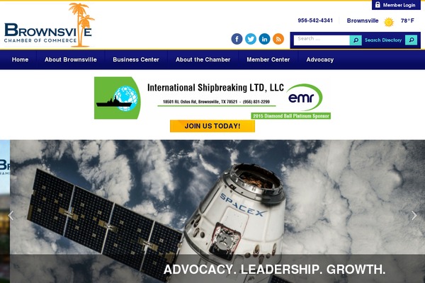 brownsvillechamber.com site used Brownsville