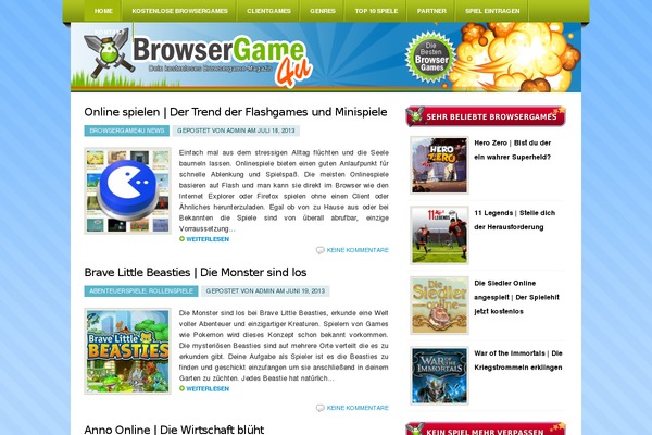 browsergame4u.de site used Browsergames