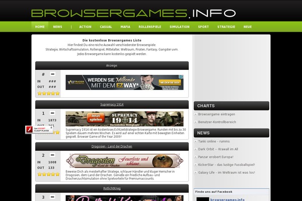 browsergames.info site used MH Joystick lite