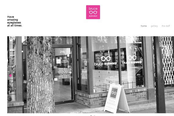 bruceeyewear.com site used Bruceeyewear
