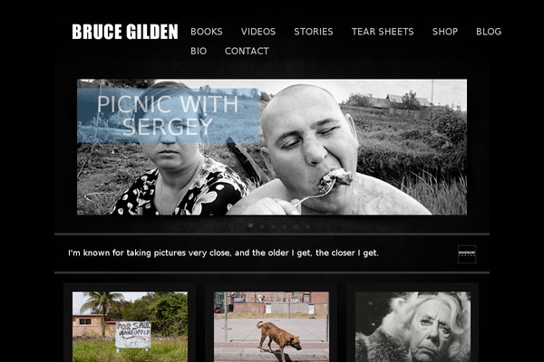 brucegilden.com site used Cadenza