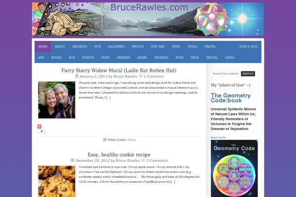 brucerawles.com site used Mocha Child Theme