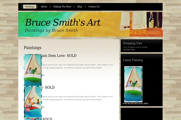brucesmithsart.com site used Woodsy