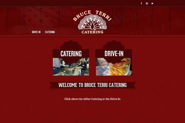 Burger theme site design template sample