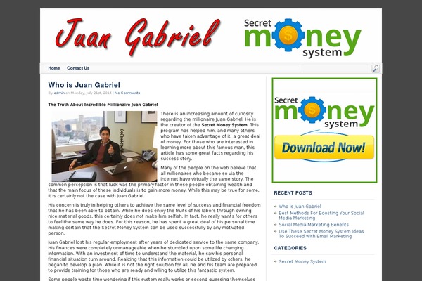 WordPress website example screenshot
