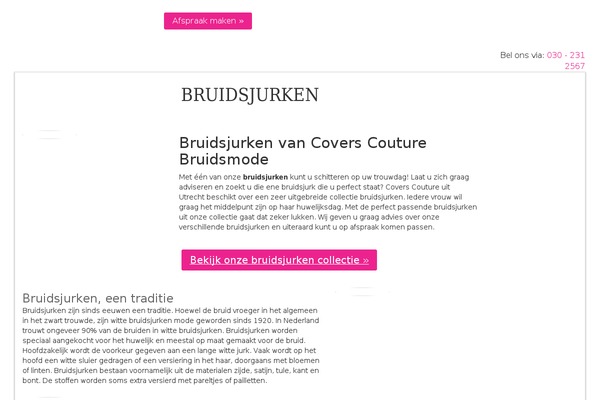 bruids-jurken.nl site used Coverscouture