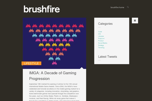 brushfireblog.com site used Thumb