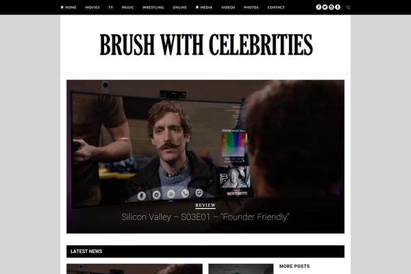 brushwithcelebrities.com site used X | The Theme