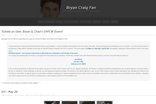 bryan-craig.com site used Bryan-wp